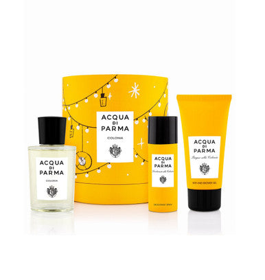 ACQUA DI PARMA COLONIA 3 PCS SET: 3.4 EAU DE PARFUM SPRAY + 1.7 DEODORANT SPRAY + 2.5 SHOWER GEL by ACQUA DI PARMA