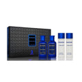 BHARARA DOUBLE BLEU 4 PCS SET FOR MEN: 3.4 EAU DE PARFUM + 5 OZ BODY LOTION + 3.4 AFTER SHAVE + 5 OZ SHOWER GEL