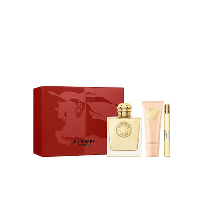 BURBERRY GODDESS 3 PCS SET: 3.3 EAU DE PARFUM SPRAY + 0.33 EAU DE PARFUM SPRAY + 2.5 BODY LOTION by BURBERRY