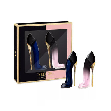 CAROLINA HERRERA 2 * 7 ML EAU DE PARFUM MINI SET: GOOD GIRL + GOOD GIRL BLUSH ELIXIR by CAROLINA HERRERA