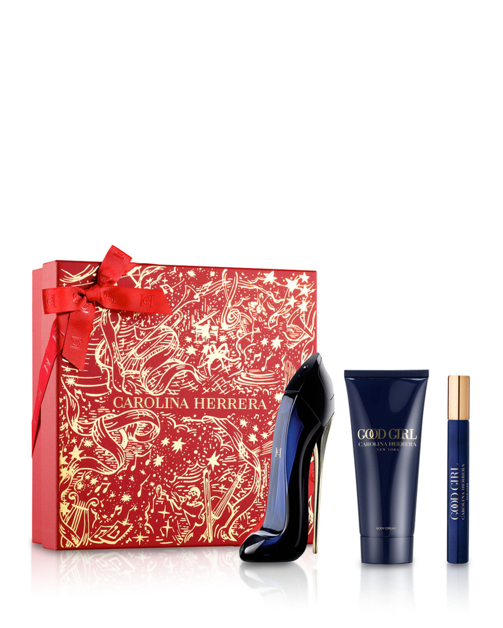 CAROLINA HERRERA GOOD GIRL 3 PCS SET: 2.7 EAU DE PARFUM SPRAY + 0.34 EAU DE PARFUM SPRAY + 3.4 BODY LOTION