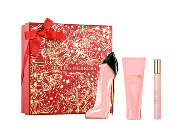 CAROLINA HERRERA GOOD GIRL BLUSH 3 PCS SET: 2.7 EAU DE PARFUM SPRAY + 0.34 EAU DE PARFUM SPRAY + 3.4 BODY LOTION. by CAROLINA HERRERA