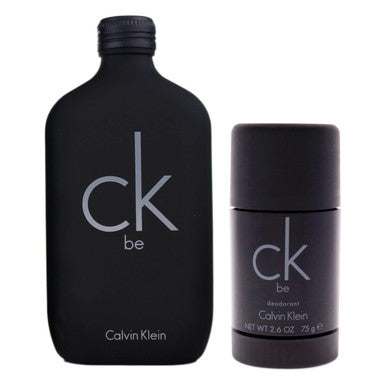 CK BE 2 PCS SET: 6.7 EAU DE TOILETTE SPRAY + 2.6 DEODORANT STICK by CALVIN KLEIN