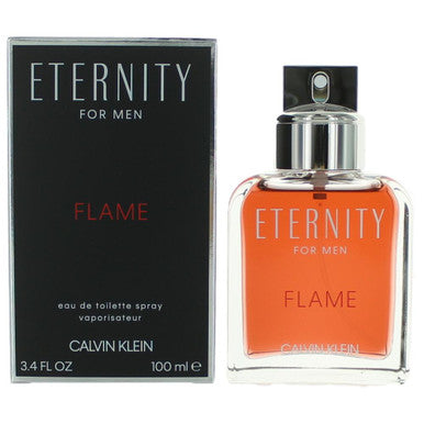 ETERNITY FLAME 3.4 EAU DE TOILETTE SPRAY FOR MEN by CALVIN KLEIN