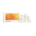 CK ONE 4 PCS SET: 6.7 EAU DE TOILETTE SPRAY + 6.7 SKIN MOISTURIZER LOTION + 3.3 BODY WASH + 15 ML EAU DE TOILETTE MINI