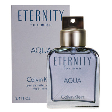 ETERNITY AQUA 3.4 EAU DE TOILETTE SPRAY FOR MEN by CALVIN KLEIN