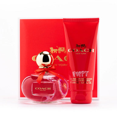 COACH POPPY 2 PCS SET FOR WOMEN: 1 OZ EAU DE PARFUM SPRAY + 3.3 BODY LOTION by COACH