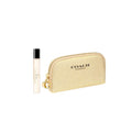 COACH GOLD 2 PCS SET FOR WOMEN: 0.25 PARFUM SPRAY + POUCH