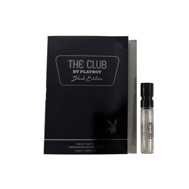 PLAYBOY THE CLUB BLACK EDITION 0.05 EAU DE TOILETTE SPRAY VIAL FOR MEN by PLAYBOY