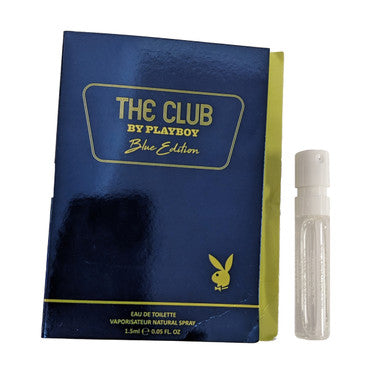 PLAYBOY THE CLUB BLUE EDITION 0.05 EAU DE TOILETTE SPRAY VIAL FOR MEN by PLAYBOY