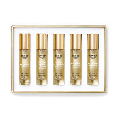 CREED 5 * 0.33 EAU DE PARFUM SPRAY SET FOR MEN: AVENTUS + AVENTUS COLOGNE + GREEN IRISH TWEED + SILVER MOUNTAIN WATER + MILLESIME IMPERIAL by CREED