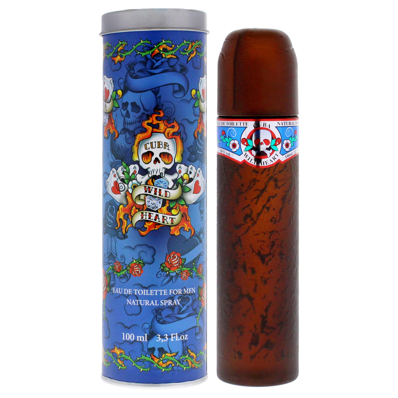 CUBA WILD HEART 3.3 EAU DE TOILETTE SPRAY FOR MEN