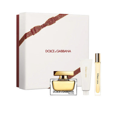 DOLCE & GABBANA THE ONE 3 PCS SET FOR WOMEN: 2.5 EAU DE PARFUM SPRAY + 0.33 EAU DE PARFUM SPRAY + 1.7 BODY LOTION by DOLCE & GABBANA