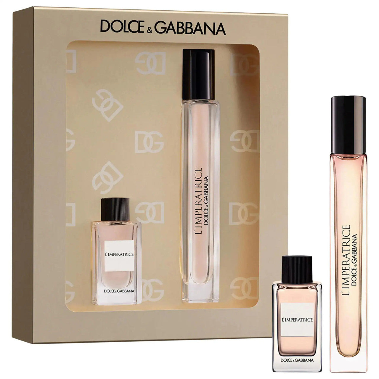 DOLCE & GABBANA L'IMPERATRICE 2 PCS SET FOR WOMEN: 0.33 EAU DE TOILETTE SPRAY + 5 ML EAU DE TOILETTE MINI