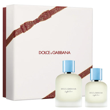 DOLCE & GABBANA LIGHT BLUE 2 PCS SET FOR MEN: 3.3 EAU DE TOILETTE SPRAY + 1.7 EAU DE TOILETTE SPRAY by DOLCE & GABBANA