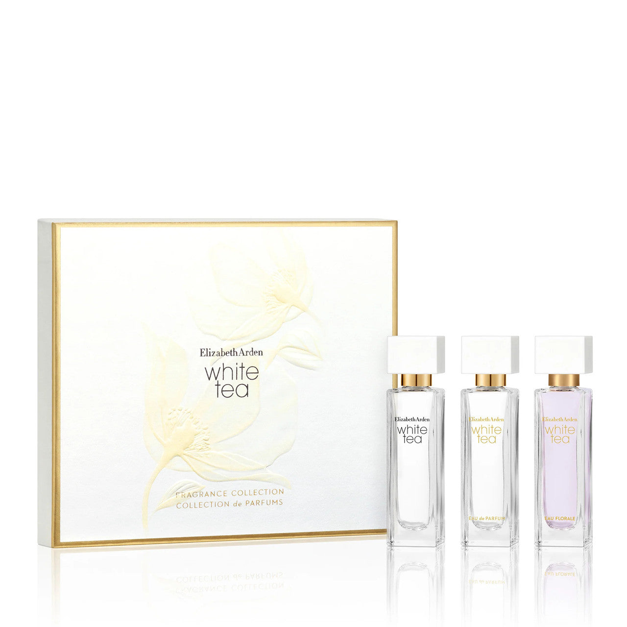 Elizabeth Arden White Tea 3 Pcs Mini Set: 0.33 oz EDT + 0.33 oz EDP + Eau Florale 0.33 oz EDT