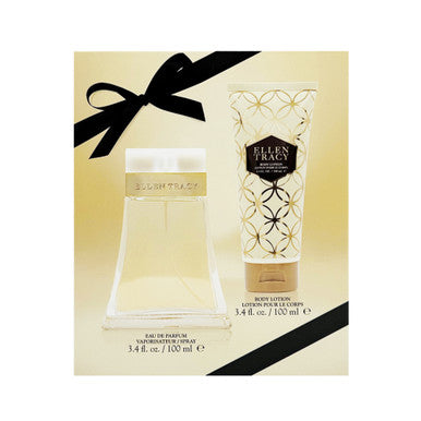 ELLEN TRACY 2 PCS SET FOR WOMEN: 3.4 EAU DE PARFUM SPRAY + 3.4 BODY LOTION by ELLEN TRACY