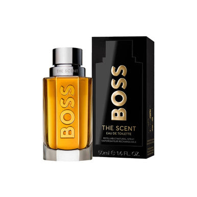 HUGO BOSS THE SCENT 1.6 EAU DE TOILETTE SPRAY FOR MEN REFILLABLE by HUGO BOSS