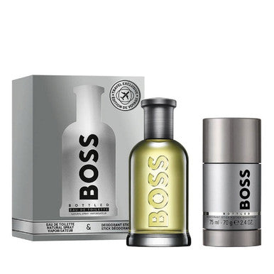 HUGO BOSS BOTTLED 2 PCS SET FOR MEN: 3.3 EAU DE TOILETTE SPRAY + 2.4 DEODORANT STICK by HUGO BOSS