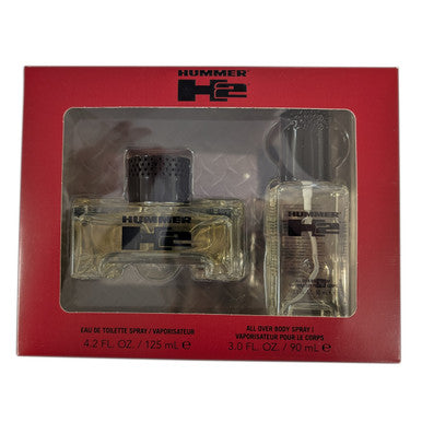 HUMMER H2 2 PCS SET FOR MEN: 4.2 EAU DE TOILETTE SPRAY + 3 OZ BODY SPRAY by HUMMER