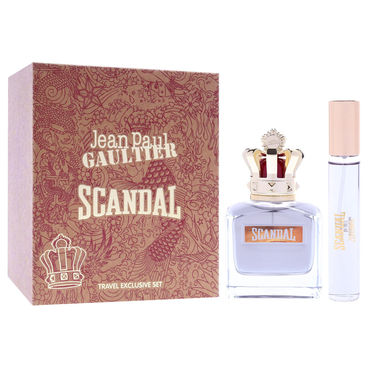 JEAN PAUL GAULTIER SCANDAL 2 PCS SET FOR MEN: 3.4 EAU DE TOILETTE SPRAY + 0.68 EAU DE TOILETTE SPRAY