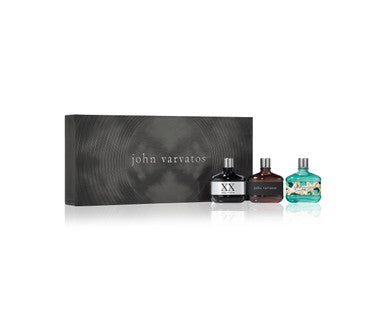 JOHN VARVATOS 3 * 15 ML EAU DE TOILETTE MINI SET FOR MEN: CLASSIC + XX + XX ARTISAN TEAL by JOHN VARVATOS