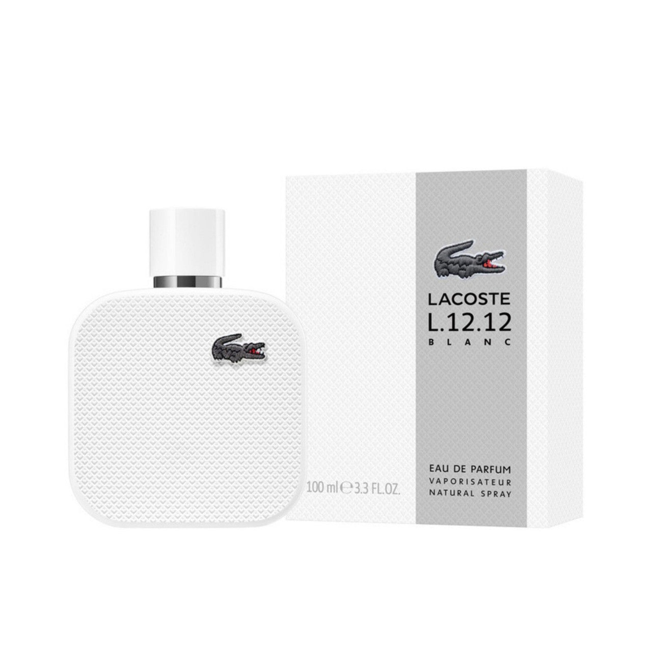 LACOSTE L.12.12 BLANC 3.3 EAU DE PARFUM SPRAY FOR MEN