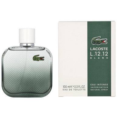 LACOSTE L.12.12 BLANC EAU INTENSE 3.3 EAU DE TOILETTE SPRAY FOR MEN. by LACOSTE