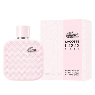LACOSTE L.12.12 ROSE 3.3 EAU DE PARFUM SPRAY FOR WOMEN by LACOSTE