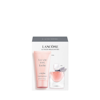 LANCOME LA VIE EST BELLE 2 PCS SET FOR WOMEN: 4 ML EAU DE PARFUM MINI + 1.6 BODY LOTION by LANCOME