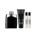 MONT BLANC LEGEND 4 PCS SET FOR MEN: 3.3 EAU DE TOILETTE SPRAY + 2 * 0.25 EAU DE TOILETTE SPRAY + 3.3 ALL OVER SHOWER GEL