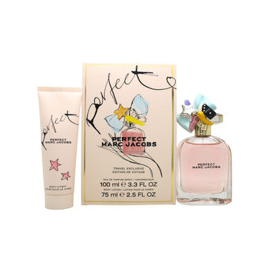 MARC JACOBS PERFECT 2 PCS SET FOR WOMEN: 3.3 EAU DE PARFUM SPRAY + 2.5 BODY LOTION by MARC JACOBS