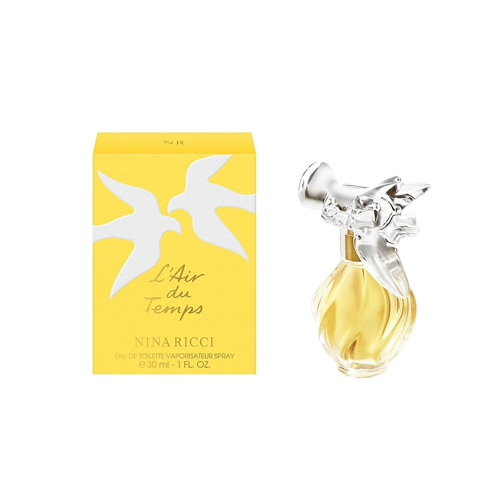 NINA RICCI L'AIR DU TEMPS 1 OZ EAU DE TOILETTE SPRAY (GLASS BOTTLE DOVE CAP)