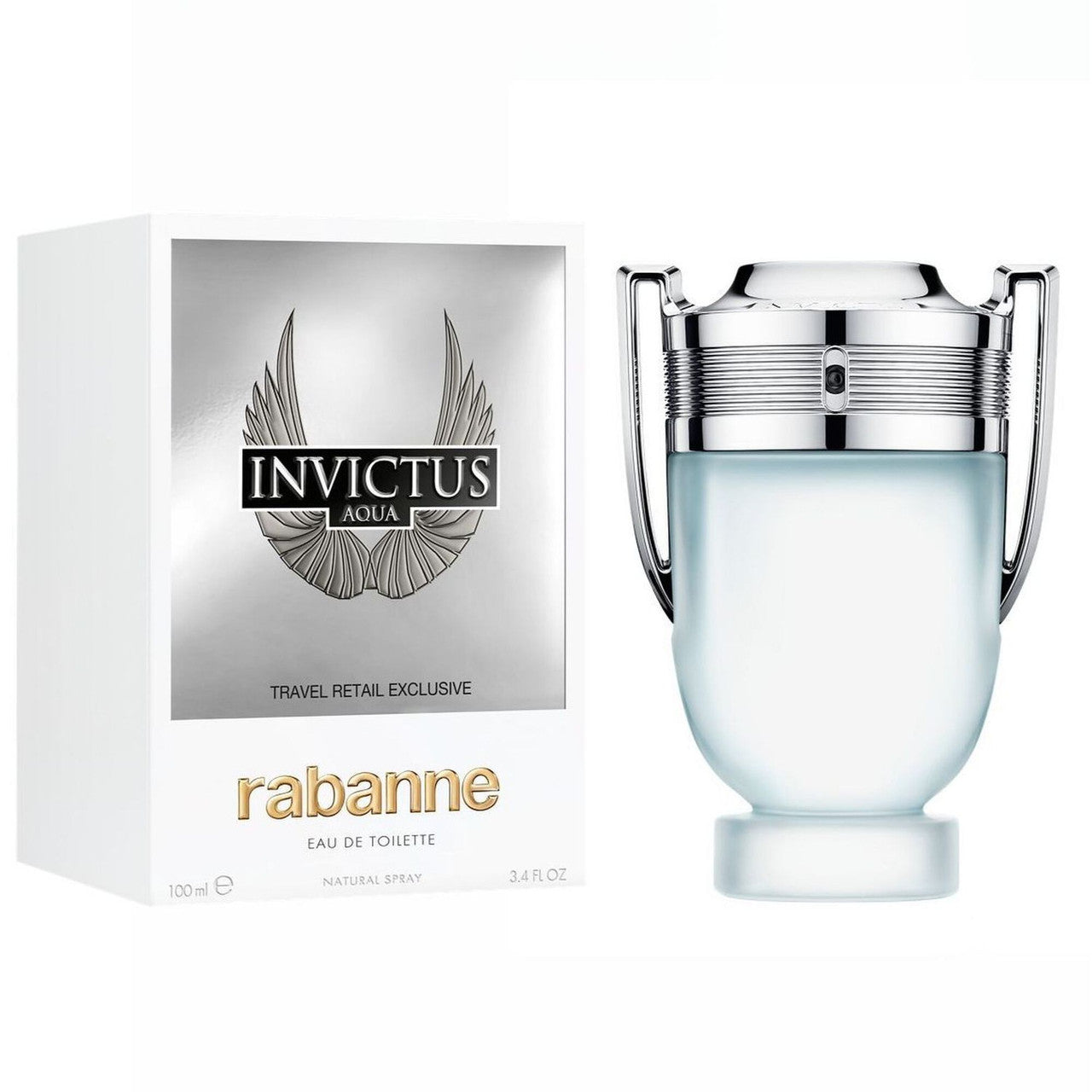 PACO RABANNE INVICTUS AQUA 3.4 EAU DE TOILETTE SPRAY FOR MEN