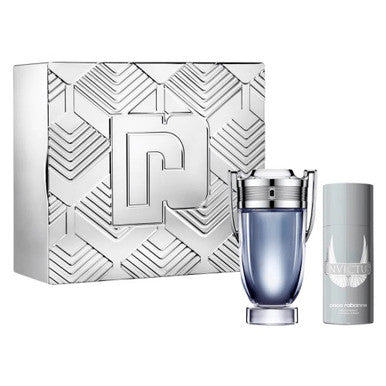PACO RABANNE INVICTUS 2 PCS SET FOR MEN: 6.8 EAU DE TOILETTE SPRAY + 5.1 DEODORANT SPRAY by PACO RABANNE