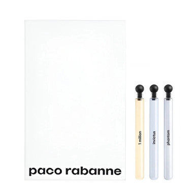 PACO RABANNE 3 * 4 ML EAU DE TOILETTE MINI SET FOR MEN: 1 MILLION + INVICTUS + PHANTOM by PACO RABANNE