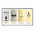 PACO RABANNE 4 * 5 ML MINI SET FOR MEN: ONE MILLION EAU DE TOILETTE + MILLION GOLD EAU DE PARFUM INTENSE + INVICTUS EAU DE TOILETTE + PHANTOM PARFUM