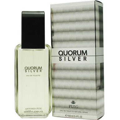QUORUM SILVER 3.4 EAU DE TOILETTE SPRAY by QUORUM