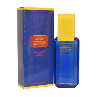 AQUA QUORUM 3.4 EAU DE TOILETTE SPRAY FOR MEN by QUORUM