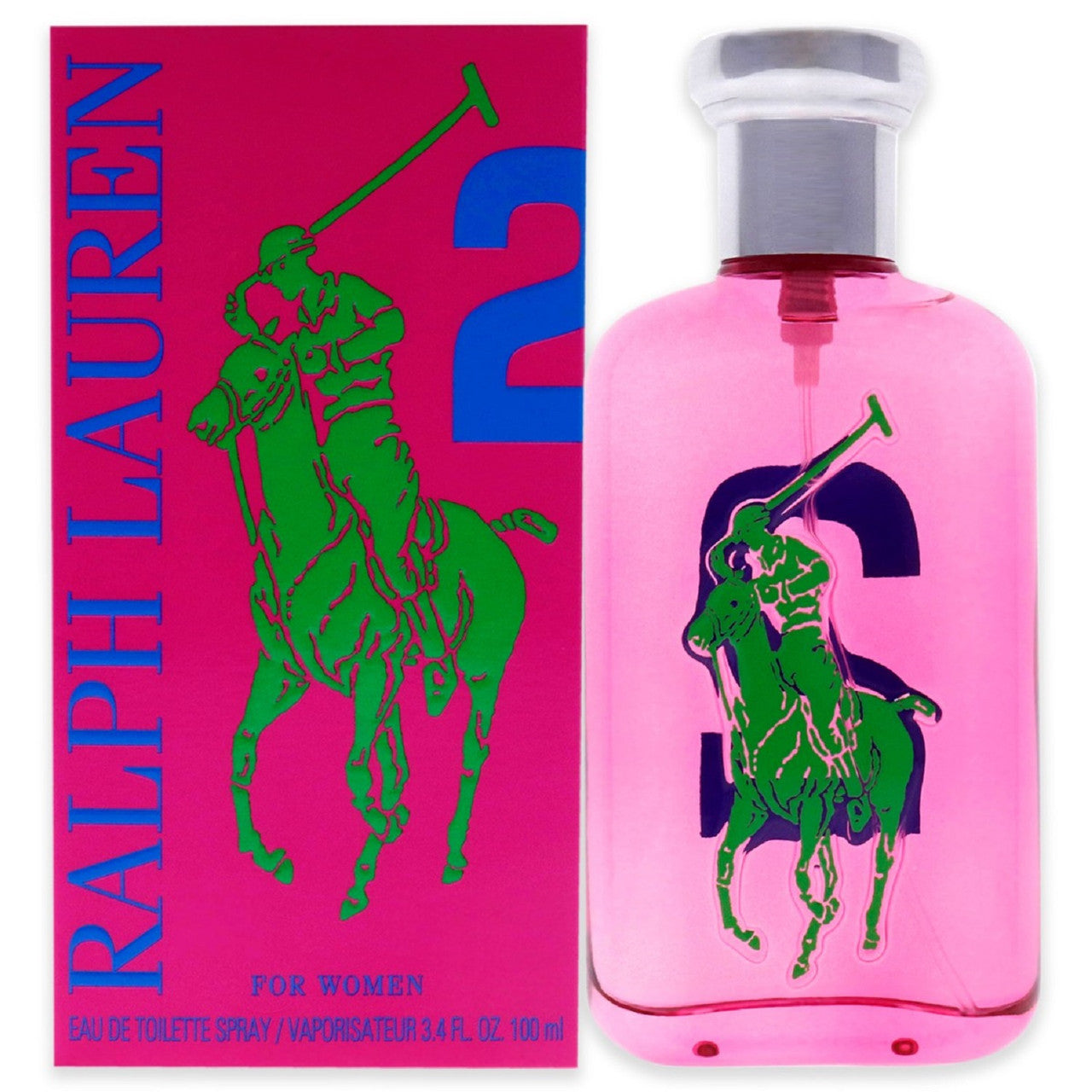 POLO BIG PONY #2 PINK 3.4 EAU DE TOILETTE SPRAY FOR WOMEN