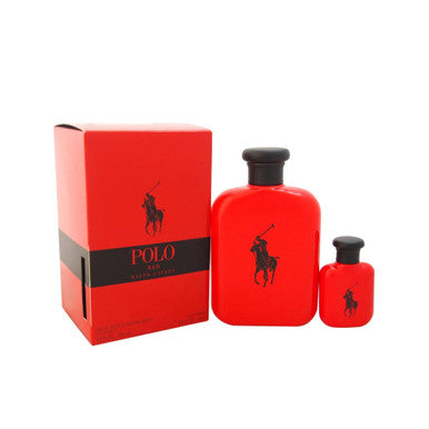 POLO RED 2 PCS SET FOR MEN: 4.2 EAU DE TOILETTE + 0.5 EAU DE TOILETTE by RALPH LAUREN