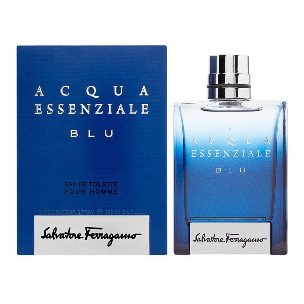 SALVATORE FERRAGAMO ACQUA ESSENZIALE BLU 3.4 EAU DE TOILETTE SPRAY FOR MEN
