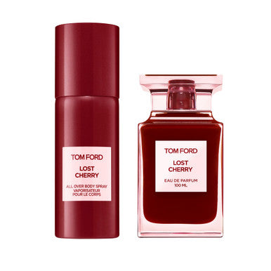 TOM FORD LOST CHERRY 2 PCS SET: 3.4 EAU DE PARFUM SPRAY + 4 OZ ALL OVER BODY SPRAY by TOM FORD