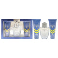 TOP GUN CHEVRON 3 PCS SET FOR MEN: 3.4 EAU DE TOILETTE SPRAY + 3.4 AFTER SHAVE BALM + 3.4 BODY WASH by TOP GUN