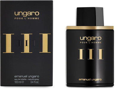 UNGARO THREE 3.4 EAU DE TOILETTE SPRAY FOR MEN. by EMANUEL UNGARO