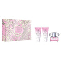 VERSACE BRIGHT CRYSTAL 3 PCS SET FOR WOMEN: 1.7 EAU DE TOILETTE SPRAY + 1.7 BATH & SHOWER GEL + 1.7 BODY LOTION by VERSACE