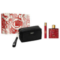 VERSACE EROS FLAME 3 PCS SET FOR MEN: 3.4 EAU DE PARFUM SPRAY + 0.3 EAU DE PARFUM SPRAY + POUCH by VERSACE