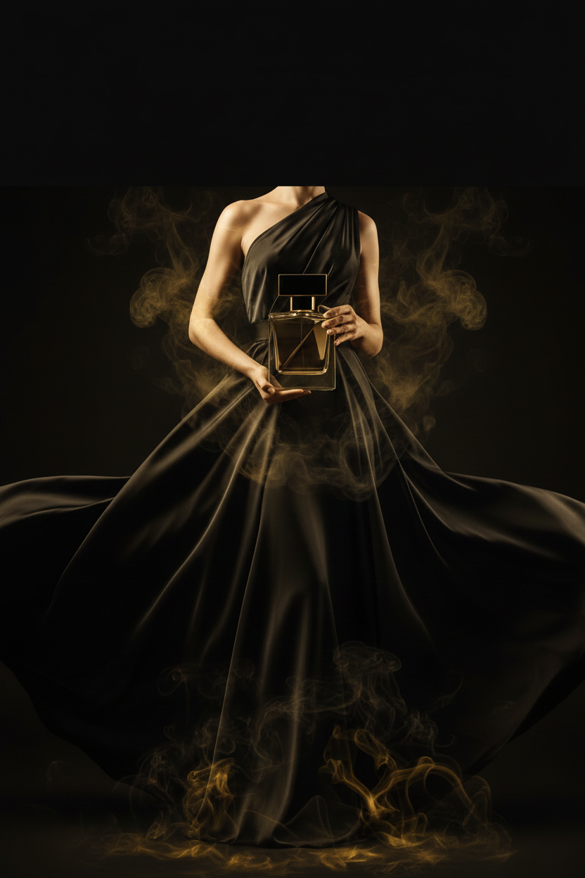 Woman in Black Gown